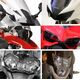 Powerbronze / パワーブロンズ ヘッドライトプロテクター フロストステルスグレー HONDA GL1800 GOLDWING, 12-17 ,F6B GOLDWING BAGGER, 13-17 | 440-H536-019