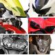 Powerbronze / パワーブロンズ ヘッドライト  プロテクター SUZUKI TL1000R イエロー | 440-S128-006