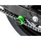 Powerbronze / パワーブロンズ スイングアームプロテクターキット, ホワイト プラスチック KAWASAKI NINJA 250, 18-19, NINJA 400, 18-19, Z400, 19 | 514-K131-004