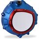 CNC Racing / シーエヌシーレーシング Clear clutch cover BMW - hydraulic control, Blue/Red | CA800LR
