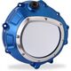 CNC Racing / シーエヌシーレーシング Clear clutch cover BMW - hydraulic control, Blue/Silver | CA800LS