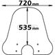 Isotta / イソッタ ウィンドシールド クラシック VESPA PX DISC BRAKE | cls4154