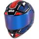 GIVI / ジビ 50.6 SPORT DEEP FULL-FACE HELMET, Blue / red, Size XS | H506FEPLR54