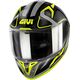 GIVI / ジビ 50.8 RACER, Matt Black / Titanium / Yellow, Size XXL | H508FRCBY63