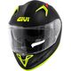 GIVI / ジビ 50.9 SOLID COLOR, Matt Black / Silver / Yellow, Size S | H509BBCYL56
