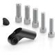Rizoma / リゾマ Side Mount Multifit Mounting kit H 58.5 mm Black Anodized | BS887B