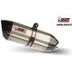 MIVV / ミヴ -SPORT SUONO- スリップオン ステンレス製（カーボンエンドキャップ） for BMW R 1150 R (00-06) | B.009.L7