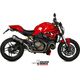 MIVV / ミヴ SPORT DELTA RACE SLIP-ON Muffler BLACK STAINLESS STEEL for DUCATI MONSTER 1200 2014 - 2016 EC approved (Euro3) Catalyzer is included | D.030.LDRB