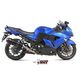 MIVV / ミヴマフラー Oval Black Stainless Steel With Carbon Cap Exhaust | K.027.LVC