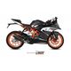 MIVV / ミヴSUONO スリップ オン ブラックステンレススチール for KTM RC 125 (2014 - 2016) | KT.016.L9