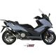 MIVV / ミヴ SPORT DELTA RACE SLIP-ON Muffler BLACK STAINLESS STEEL for KYMCO AK550 2017 ECE approved (Euro4) Catalyzer is included | O.008.LDRB