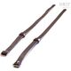 Unitgarage / ユニットガレージ Pair of leather straps for luggage rack, Brown | U010-Brown