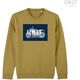 Unitgarage / ユニットガレージ Pioneer Olive oil sweatshirt, Size M | U105_m
