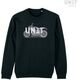 Unitgarage / ユニットガレージ Pioneer Carbon black sweatshirt, Size XL | U106_xl
