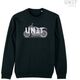 Unitgarage / ユニットガレージ Pioneer Carbon black sweatshirt, Size XXL | U106_xxl