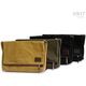 Unitgarage / ユニットガレージ Fezzan Canvas Messenger Bag, Green/Brown | U041-Green-Brown