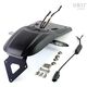 Unitgarage / ユニットガレージ Rear fender with license plate kit, Black | 1651+1682-Black