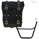 Unitgarage / ユニットガレージ Side Pannier Canvas + Left Subframe Triumph Bonneville T100 (2001-2016), Black/Black | U001+1005SX_Black-Black