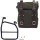 Unitgarage / ユニットガレージ Side pannier Canvas + right subframe Ducati Scrambler 1100, Green/Brown | U001+1010DX_Green-Brown