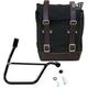 Unitgarage / ユニットガレージ Side Pannier Canvas + Right Subframe Triumph Street 900 Series (2017 until now), Black/Brown | U001+1013DX_Black-Brown