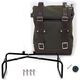 Unitgarage / ユニットガレージ Side Pannier Canvas + Double Subframe NineT, Green/Brown | U001+1626+A2-Green-Brown