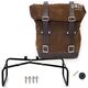 Unitgarage / ユニットガレージ Waxed suede Side Pannier + Double Subframe NineT, ColoradoBrown | U002+1626+A2-ColoradoBrown