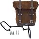 Unit Garage WAXED SUEDE SIDE PANNIER + SUBFRAME HUSQVARNA 401, ColoradoBrown | U002-3000-ColoradoBrown