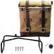Unitgarage / ユニットガレージ Canvas Side Pannier Scram 22L-30L + Double Subframe NineT, Beige/Brown | U201+1626+A2-Beige-Brown
