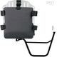 Unitgarage / ユニットガレージ Aluminum bag holder with adjustable front in Hypalon and Quick Release System + subframe, Silver | UG007+U000+1005SX-Silver