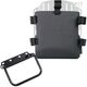 Unitgarage / ユニットガレージ Aluminum bag holder with adjustable front in Hypalon and Quick Release System + subframe, Silver | UG007+U000+1008-Silver
