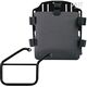 Unitgarage / ユニットガレージ Aluminum bag holder with adjustable front in Hypalon and Quick Release System + subframe, Black | UG007+U000+3500DX-Black