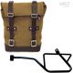 Unitgarage / ユニットガレージ Side Pannier Canvas + Left Subframe Guzzi V7_850, Beige/Brown | U001+2216SX-Beige-Brown