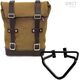 Unitgarage / ユニットガレージ Side Pannier Canvas + Left Subframe husqvarna 401 (2020 until now), Beige/Brown | U001+3003SX-Beige-Brown