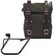 Unitgarage / ユニットガレージ Side Pannier Canvas + Right Subframe BMW CE 04, Green/Brown | U001+3700DX-Green-Brown