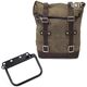 Unitgarage / ユニットガレージ Waxed Suede Side Pannier + subframe R80 G/S, MossGrey | U002+1008-MossGrey