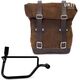 Unitgarage / ユニットガレージ Waxed Suede Side Pannier + Right Subframe Triumph Street Twin 900 (2016 until now), ColoradoBrown | U002+1017DX-ColoradoBrown
