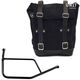 Unitgarage / ユニットガレージ Waxed Suede Side Pannier + Subframe R 1200 R, JetBlack | U002+1421-JetBlack