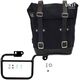 Unitgarage / ユニットガレージ Waxed Suede Side Pannier + Subframe K Series, JetBlack | U002+1806-JetBlack