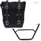 Unitgarage / ユニットガレージ Waxed Suede Side Pannier + Subframe R1200 GS LC, JetBlack | U002+1901SX-JetBlack