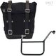 Unitgarage / ユニットガレージ Waxed Suede Side Pannier + Left Subframe Yamaha SX, JetBlack | U002+3208SX-JetBlack