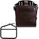 Unitgarage / ユニットガレージ Carrying system in aluminum with adjustable leather front, Quick Release System and frame, Brown/Black | U085+U000+1007-Brown-Black