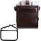 Unitgarage / ユニットガレージ Carrying system in aluminum with adjustable leather front, Quick Release System and frame, Brown/Silver | U085+U000+1007-Brown-Silver