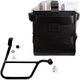 Unitgarage / ユニットガレージ Carrying system in aluminum with adjustable leather front, Quick Release System and frame (2016 until now), Black/Silver | U085+U000+1011DX-Black-Silver