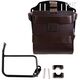 Unitgarage / ユニットガレージ Carrying system in aluminum with adjustable leather front, Quick Release System and frame, Brown/Black | U085+U000+1229-Brown-Black