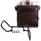 Unitgarage / ユニットガレージ Carrying system in aluminum with adjustable leather front, Quick Release System and vitpilen 701 frame, Brown/Silver | U085+U000+3001-Brown-Silver