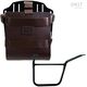 Unitgarage / ユニットガレージ Carrying system in aluminum with adjustable leather front, Quick Release System and frame Pan America 1250, Brown/Black | U085+U000+3304SX-Brown-Black