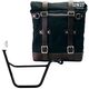 Unitgarage / ユニットガレージ Canvas Side Pannier Scram 22L-30L + Right Subframe Triumph T100 Bonneville (2001-2016), Black/Brown | U201+1005DX-Black-Brown