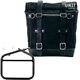 Unitgarage / ユニットガレージ Canvas Side Pannier Scram 22L-30L + Left subframe Ducati Scrambler Series, Black/Black | U201+1007-Black-Black