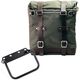 Unitgarage / ユニットガレージ Canvas Side Pannier Scram 22L-30L + Subframe R80 G/S, Green/Brown | U201+1008-Green-Brown