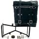 Unitgarage / ユニットガレージ Canvas Side Pannier Scram 22L-30L + Symmetrical Double Subframe NineT, Black/Black | U201+1632+A2-Black-Black